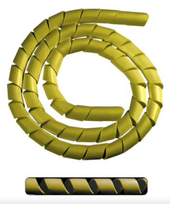 SPIRAL TUBE AMARELO